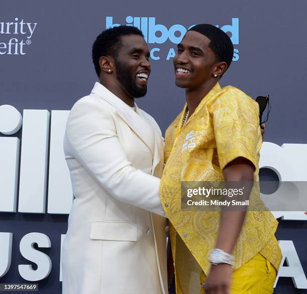 Sean "Diddy Combs and Christian Combs attend the 2022 Billboard Music Awards at MGM Grand Garden Arena on May 15, 2022 in Las Vegas, Nevada.