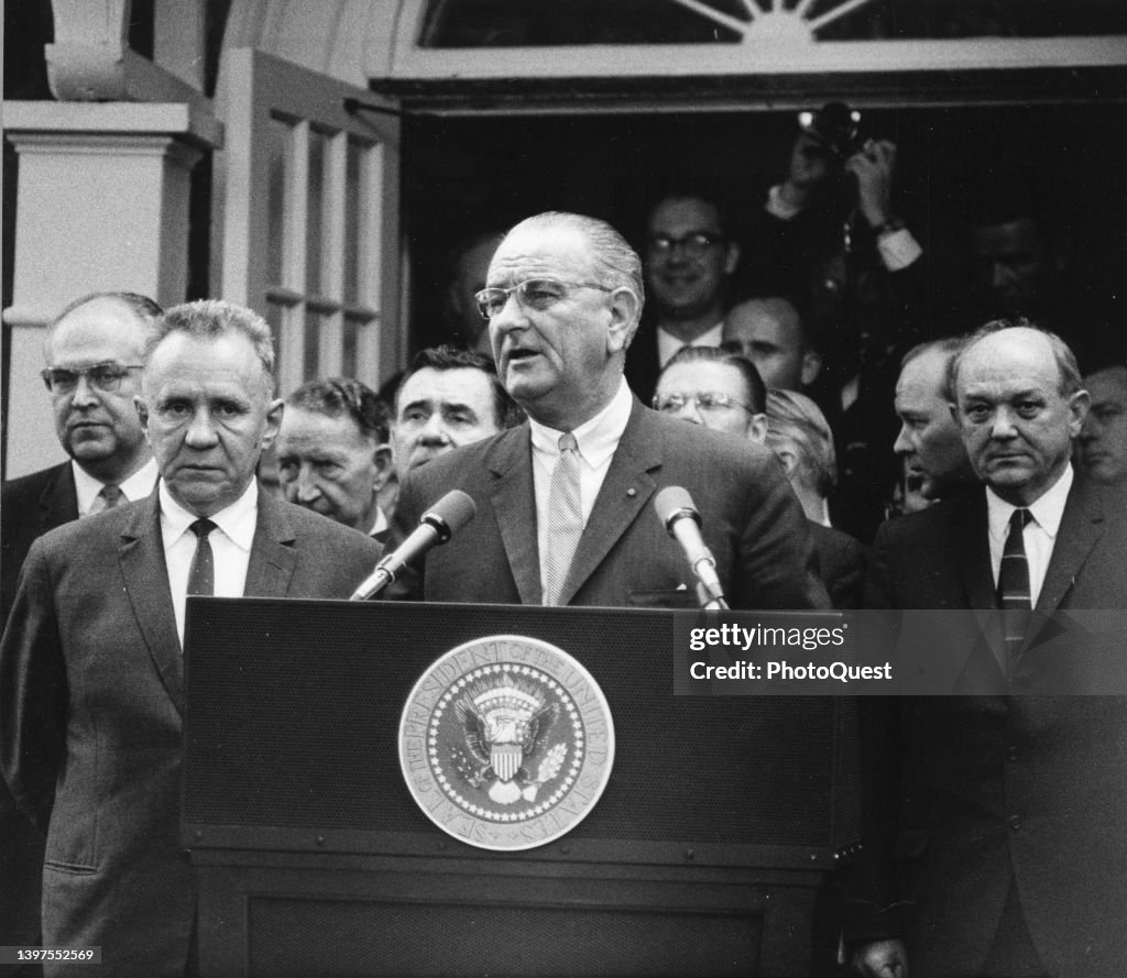 Johnson & Kosygin At Glassboro Summit Conference