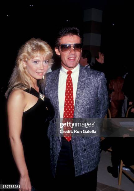Actor Alan Thicke and date Debra Sandlund attending "Grand Opening of the L.A. Sports Club" on March 28, 1987 in Santa Monica, California.