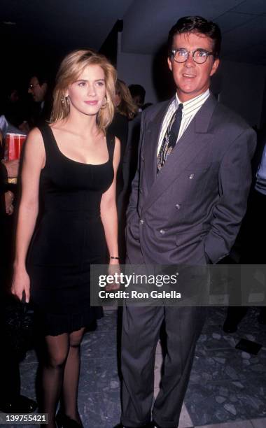 Actor Alan Thicke and actress Kristy Swanson attending the premiere of "Dances With Wolves" on November 4, 1990 at the Cineplex Odeon Cinema in...