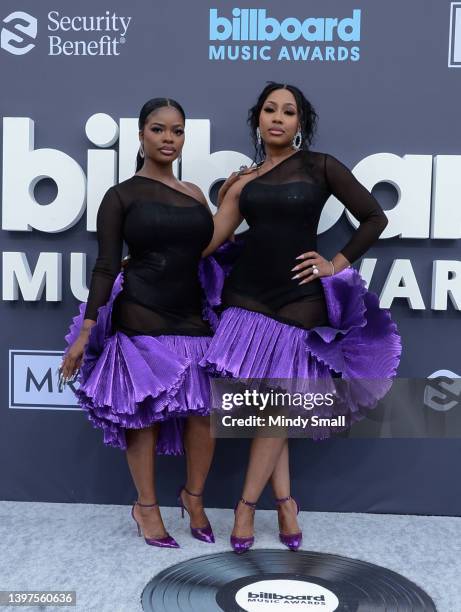 And Yung Miami of City Girls attend the 2022 Billboard Music Awards at MGM Grand Garden Arena on May 15, 2022 in Las Vegas, Nevada.