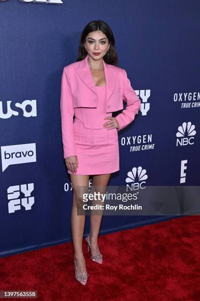 Sarah Hyland attends the 2022 NBCUniversal Upfront at Mandarin Oriental Hotel on May 16, 2022 in New York City.