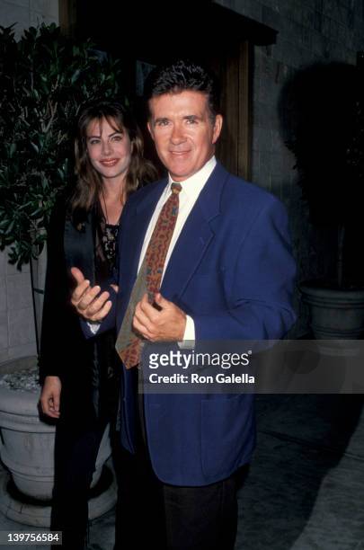 Actor Alan Thicke and wife Gina Tolleson attending "Birthday Party for Nikki Haskell" on May 18, 1994 at Tattoo Club in Beverly Hills, California.