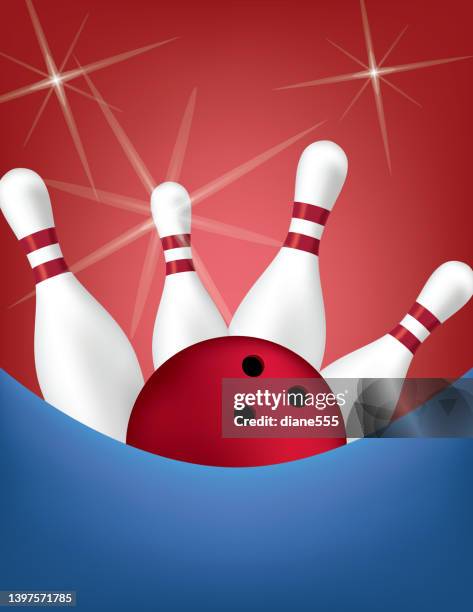 bowling background with copy space - bowling alley background stock illustrations