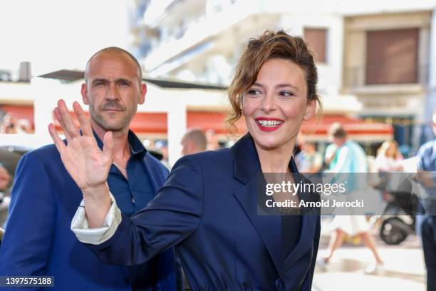 Jasmine Trinca attends the jury dinner ahead of the 75th annual Cannes Film Festival at the Martinez Hotel on May 16, 2022 in Cannes, France.