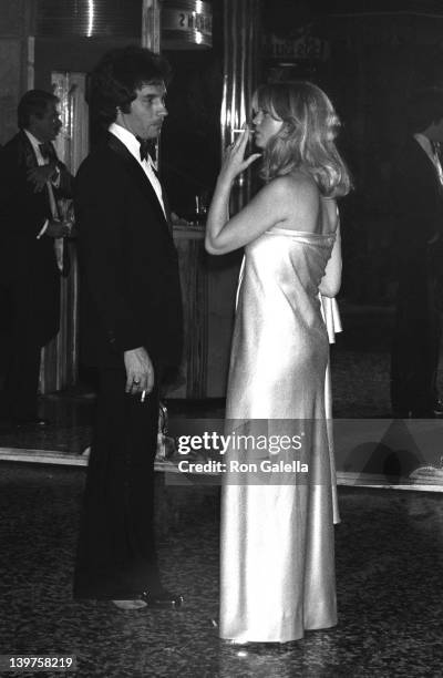 Musician Bill Hudson and actress Goldie Hawn attend Third Annual People's Choice Awards on February 10, 1977 at the Longhorne Theater in Hollywood,...