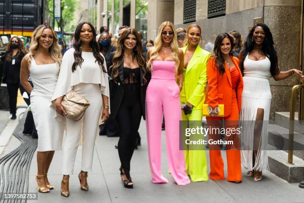 Karen Huger, Garcelle Beauvais, Teresa Giudice, Alexia Echevarria, Gizelle Bryant, Kyle Richards and Kenya Moore are seen attending 2022 NBCUniversal...