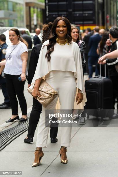 Garcelle Beauvais is seen attending 2022 NBCUniversal Upfront at Radio City Music Hall in Midtown on May 16, 2022 in New York City.