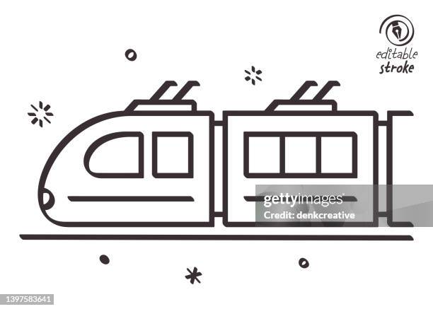 Train Drawining Speed Draw High Speed Train Drawing Photos and Premium High Res Pictures - Getty ...