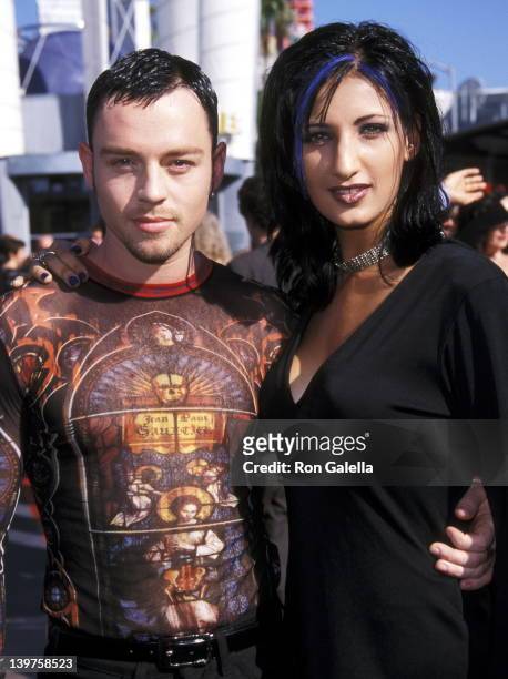 Musician Darren Hayes of Savage Garden and Colby Taylor attend 15th Annual MTV Video Music Awards on September 10, 1998 at the Universal Ampitheater...
