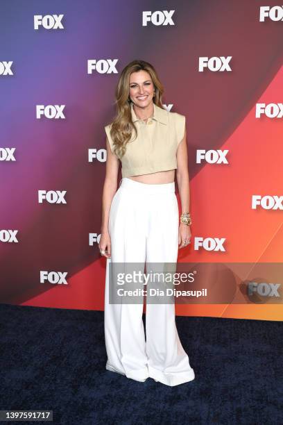 Erin Andrews attends 2022 Fox Upfront on May 16, 2022 in New York City.