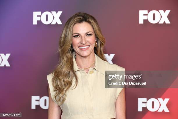 Erin Andrews attends 2022 Fox Upfront on May 16, 2022 in New York City.