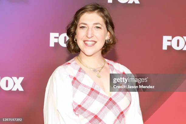 Mayim Bialik attends the 2022 Fox Upfront on May 16, 2022 in New York City.
