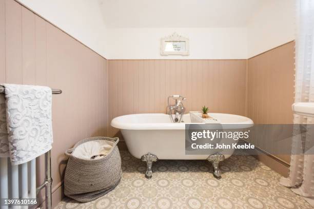 property interior - free standing bath stock pictures, royalty-free photos & images