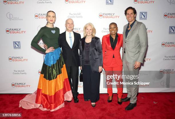 Honoree Jordan Roth, honoree Richie Jackson, Daryl Roth, Stacey Stevenson, CEO Family Equality and Nick Scandalios attend Family Equality's Night at...