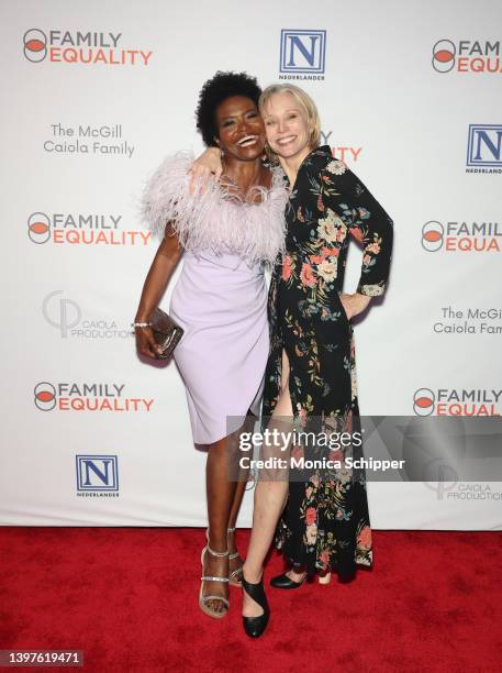 LaChanze and Charlotte d'Amboise attend Family Equality's Night at the Pier at Pier 60 on May 16, 2022 in New York City.