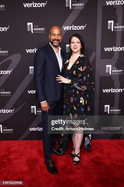 Keegan-Michael Key and Elisa Key attend the 26th Annual Webby Awards at Cipriani Wall Street on May 16, 2022 in New York City.