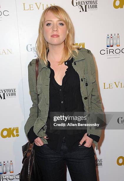 Recording artist Alexz Johnson attends OK! Magazine Pre-Oscar Party - Arrivals at Greystone Manor Supperclub on February 23, 2012 in West Hollywood,...
