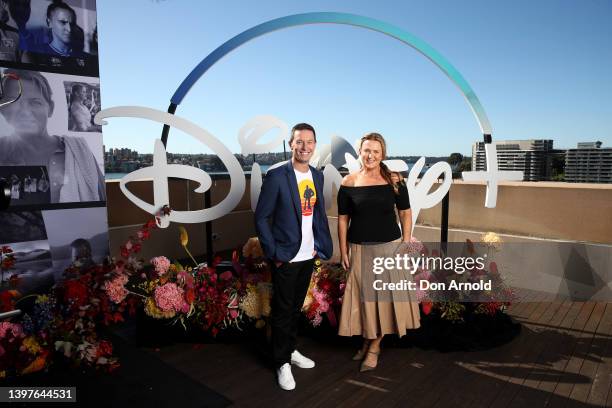 Rove McManus and Donna Hay attend the Disney local content announcement event at the Museum of Contemporary Art on May 17, 2022 in Sydney, Australia.