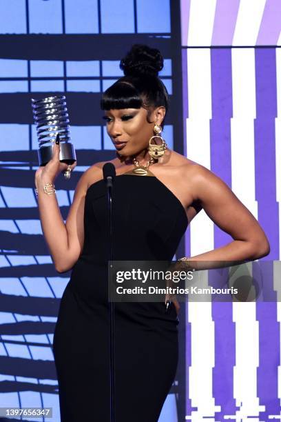 Megan Thee Stallion onstage at the 26th Annual Webby Awards on May 16, 2022 in New York City.