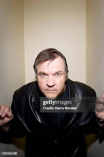 Singer and actor Meat Loaf is photographed for Newsweek magazine on August 25, 2006 in London, England.