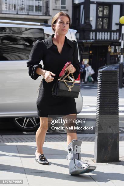 Coleen Rooney arrives at Royal Courts of Justice, Strand on May 17, 2022 in London, England. Coleen Rooney at Royal Courts of Justice, Strand on May...