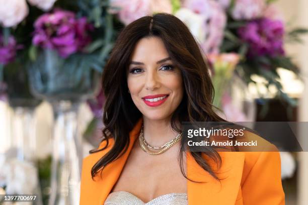 Eva Longoria is seen at the Martinez Hotel during the 75th annual Cannes film festival at on May 17, 2022 in Cannes, France.