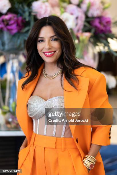 Eva Longoria is seen at the Martinez Hotel during the 75th annual Cannes film festival at on May 17, 2022 in Cannes, France.