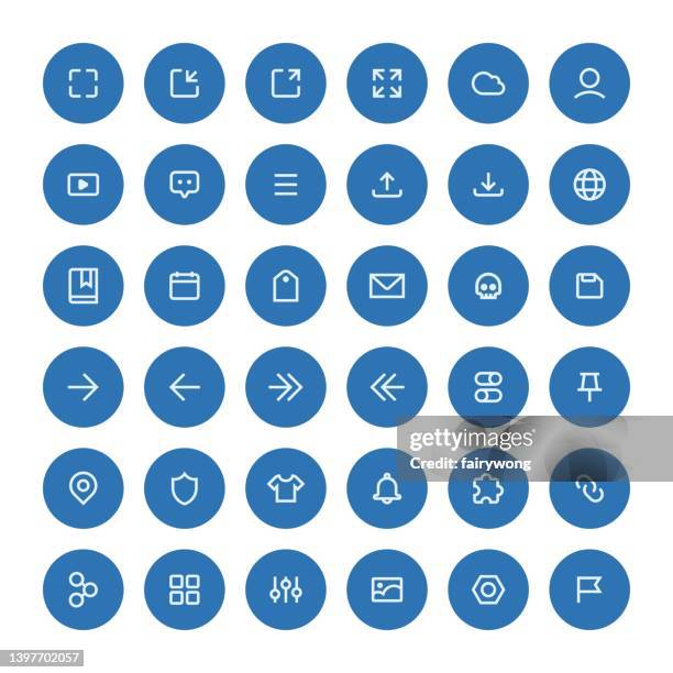 user interface icons - sharing earbuds stock illustrations