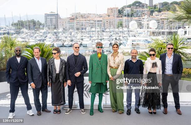 Ladj Ly, Vincent Lindon, Jasmine Trinca, Joachim Trier, Rebecca Hall, Deepika Padukone, Asghar Farhadi, Noomi Rapace and Jeff Nichols attend the...