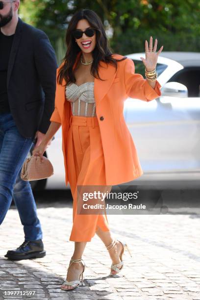 Eva Longoria is seen during the 75th annual Cannes film festival at on May 17, 2022 in Cannes, France.