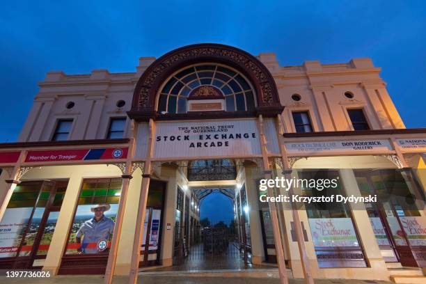 stock exchange arcade, charters towers, queensland, australia - charters towers stock pictures, royalty-free photos & images