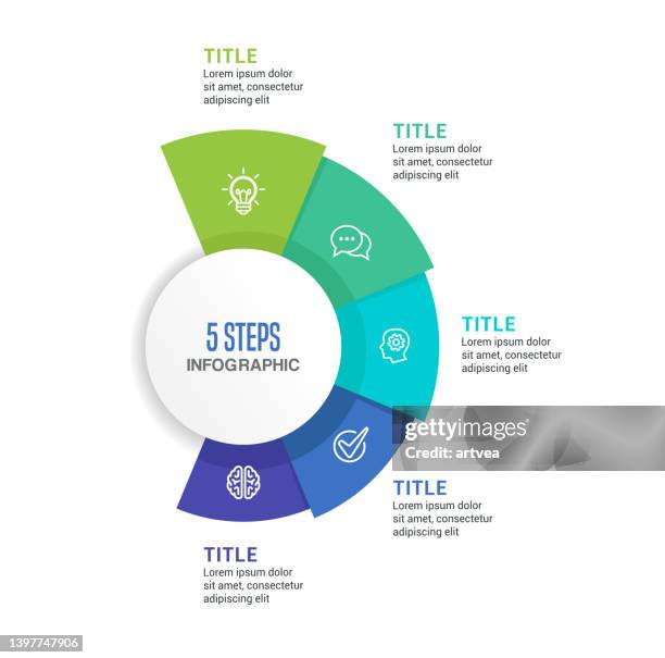 infographic element - number 5 stock illustrations