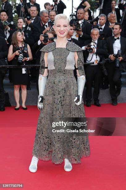 Bebe Vio attends the screening of "Final Cut " and opening ceremony red carpet for the 75th annual Cannes film festival at Palais des Festivals on...