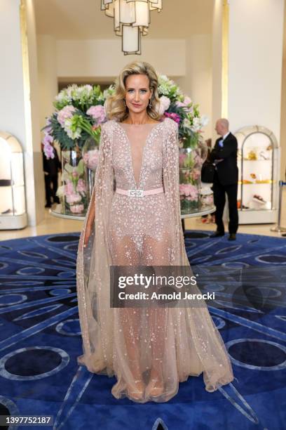 Lady Victoria Hervey is seen at the Martinez Hotel during the 75th annual Cannes film festival on May 17, 2022 in Cannes, France.