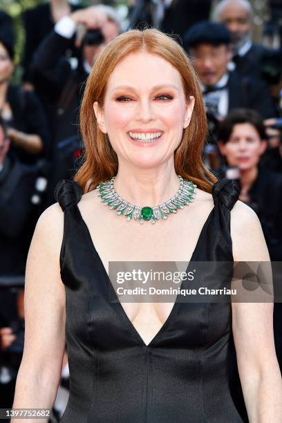 Julianne Moore attends the screening of "Final Cut " and opening ceremony red carpet for the 75th annual Cannes film festival at Palais des Festivals...