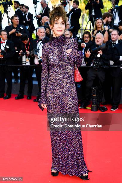 Anne Parillaud attends the screening of "Final Cut " and opening ceremony red carpet for the 75th annual Cannes film festival at Palais des Festivals...