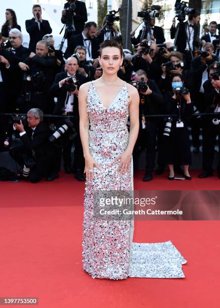 Katherine Langford attends the screening of "Final Cut " and opening ceremony red carpet for the 75th annual Cannes film festival at Palais des...