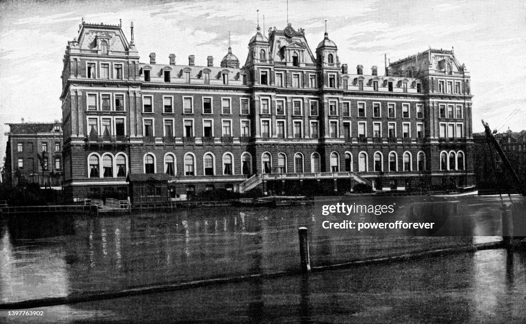 The Amstel Hotel in Amsterdam, Netherlands - 19th Century