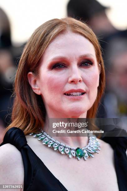 Julianne Moore attends the screening of "Final Cut " and opening ceremony red carpet for the 75th annual Cannes film festival at Palais des Festivals...