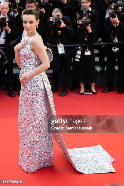 Katherine Langford attends the screening of "Final Cut " and opening ceremony red carpet for the 75th annual Cannes film festival at Palais des...