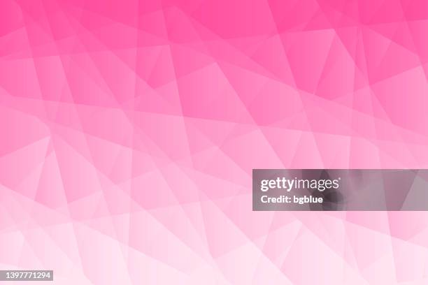 ilustraciones, imágenes clip art, dibujos animados e iconos de stock de fondo geométrico abstracto - mosaico poligonal con degradado rosa - pink background