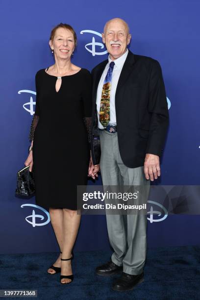 Diane Pol and Jan Pol attend the 2022 ABC Disney Upfront at Basketball City - Pier 36 - South Street on May 17, 2022 in New York City.