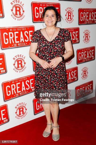 Nina Wadia attends the "Grease" press night at Dominion Theatre on May 17, 2022 in London, England.