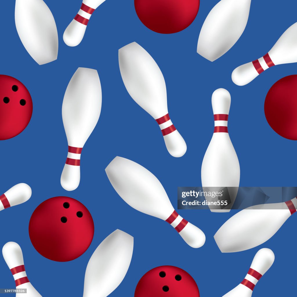 Competitive Bowling Patterns Seamless Bowling Repeating Pattern High-Res Vector Graphic - Getty Images