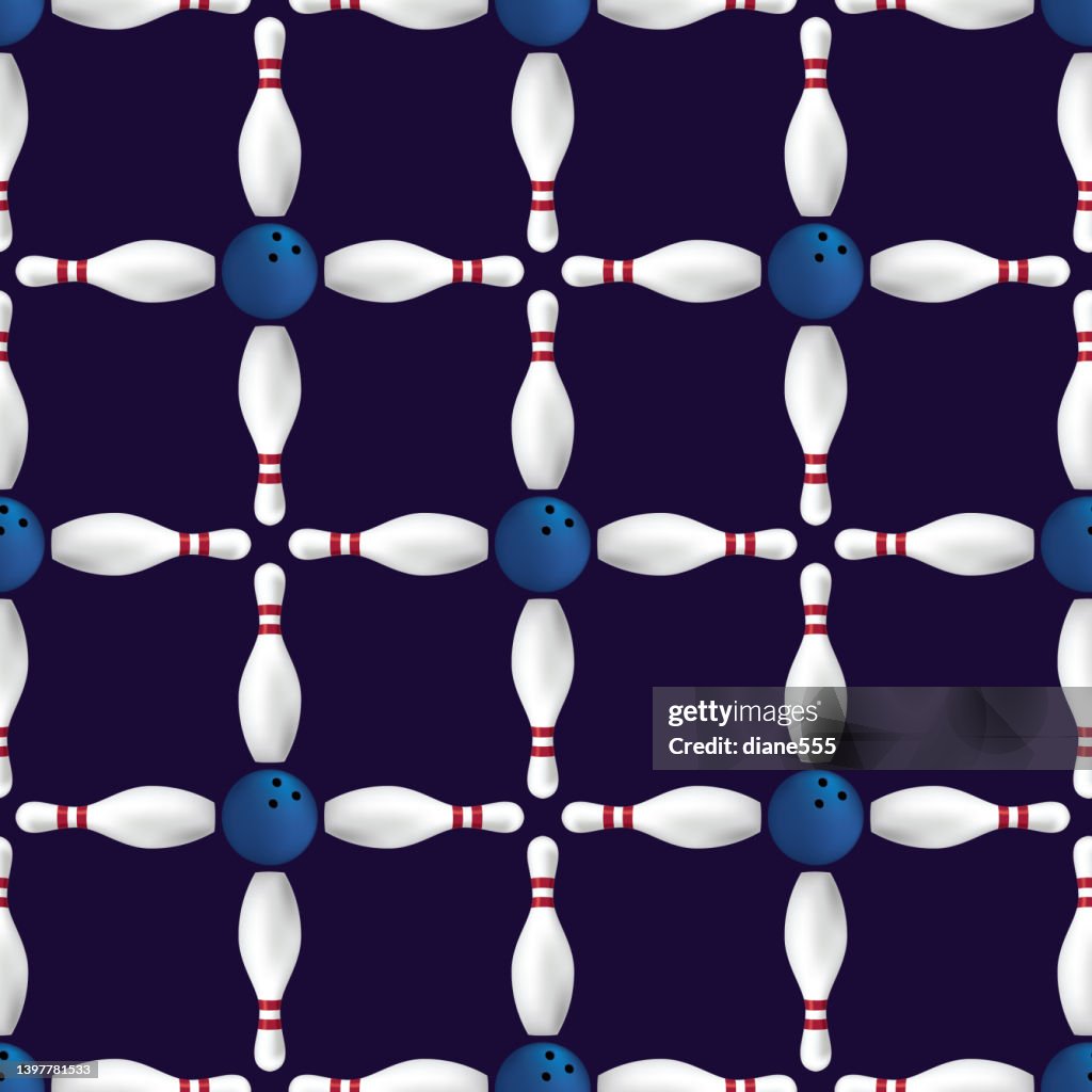 Competitive Bowling Patterns Seamless Bowling Repeating Pattern High-Res Vector Graphic - Getty Images