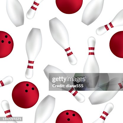 Seamless Bowling Repeating Pattern Seamless Bowling Repeating Pattern