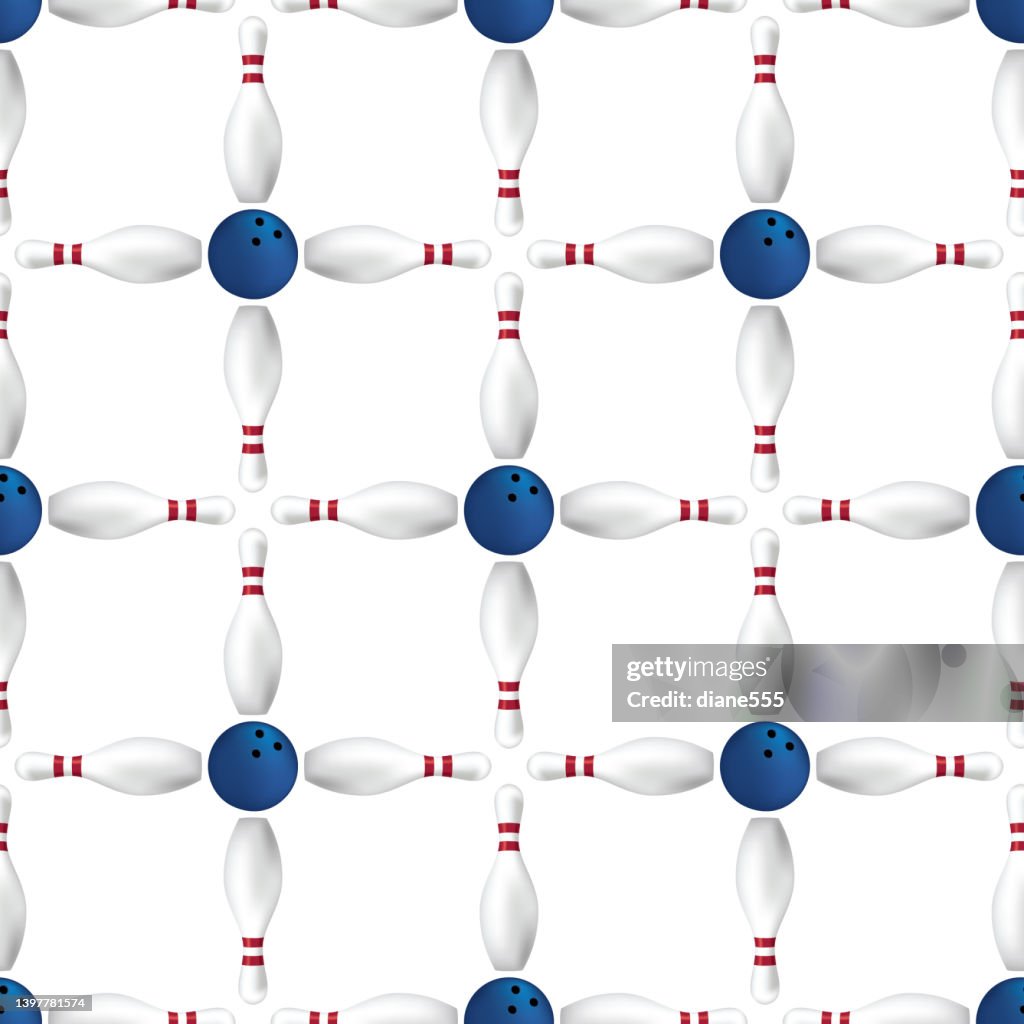 Competitive Bowling Patterns Seamless Bowling Repeating Pattern High-Res Vector Graphic - Getty Images