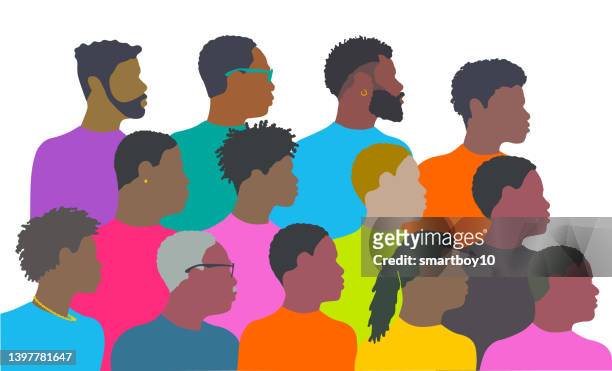 african american men - afro stock illustrations