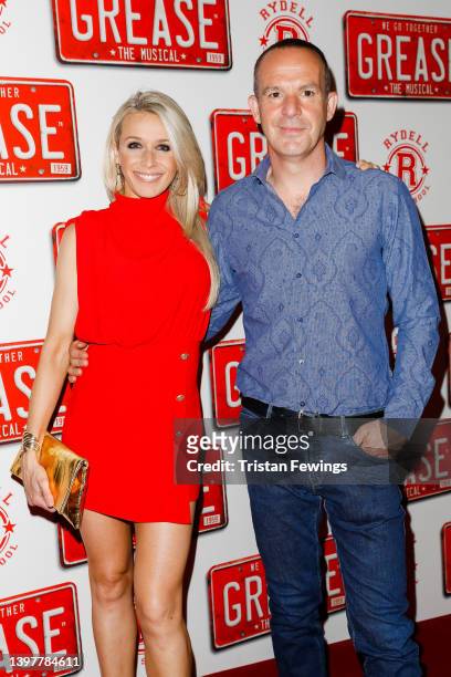 Martin Lewis and Lara Lewington attend the "Grease" press night at Dominion Theatre on May 17, 2022 in London, England.